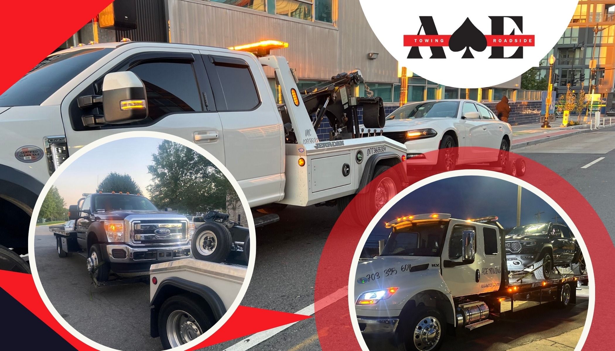 ACE Towing providing professional towing and roadside assistance services in Falls Church Virginia