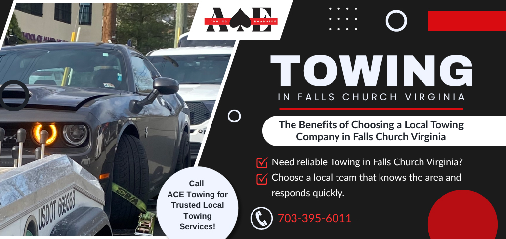 ACE Towing providing towing services in Falls Church Virginia